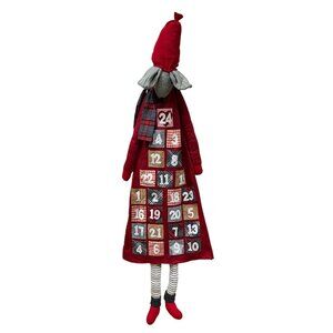 Handcrafted Life Size Christmas Advent Calendar Mouse Doll Decoration 65"